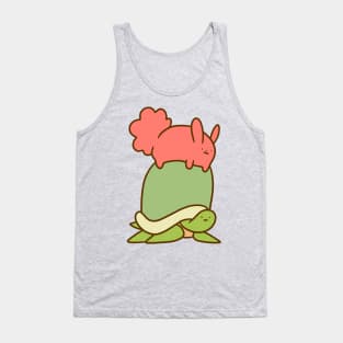 Pink Bunny and Turtle Tank Top